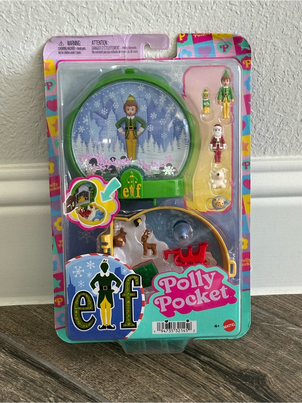 Polly Pocket x Elf Buddy the Elf Holiday Compact Playset NEW Sealed Mattel